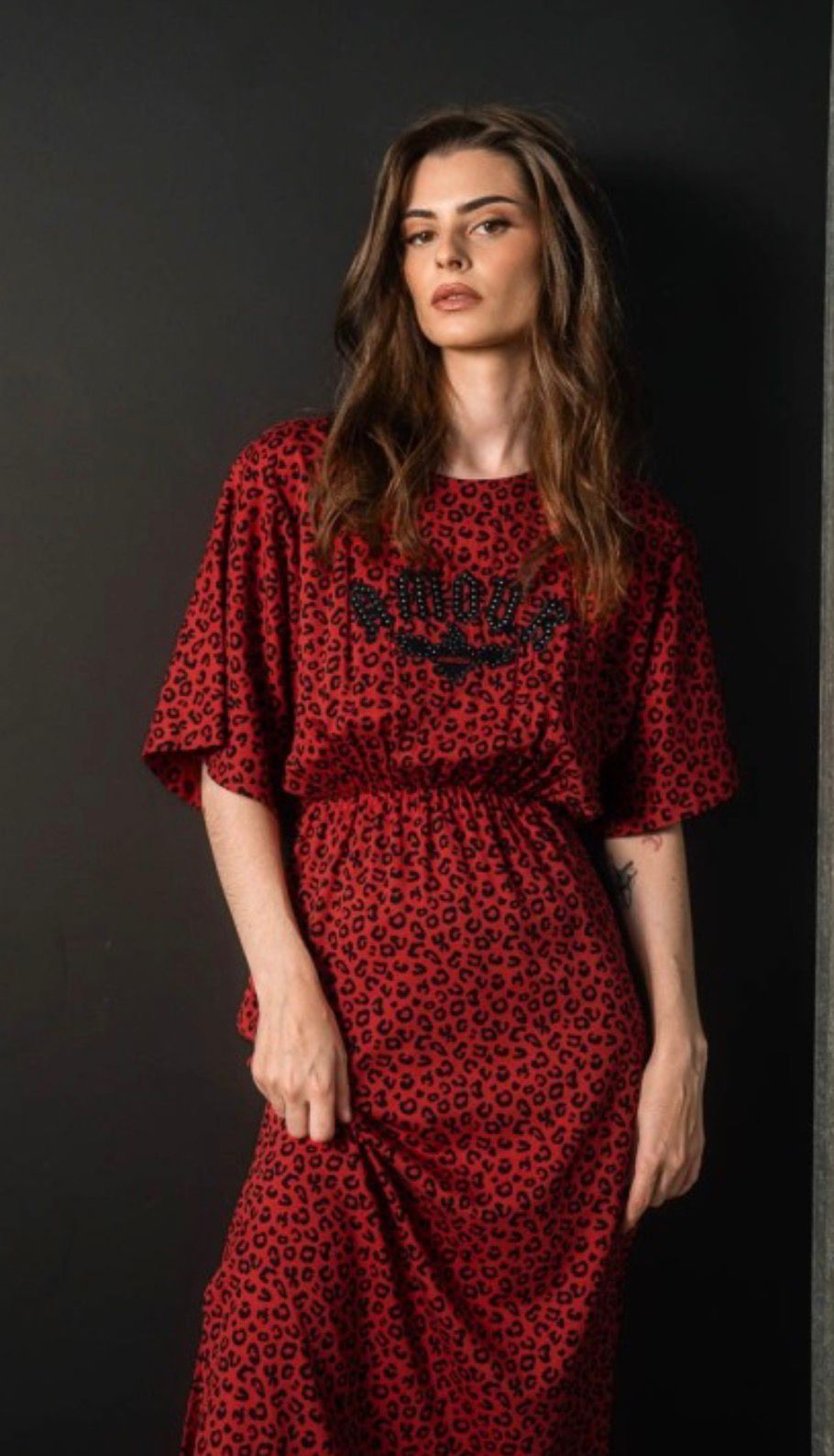 Vestido animal print Armour - Foto 3